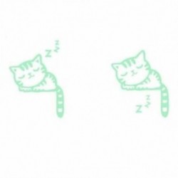 1X (matrica kapcsoló, aranyos kreatív cica világító, napfényes, világító falú kapcsoló R3S7)