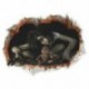 Halloween 3D Horror Ghost fali matricák, levehető fali matricák Lakberendezés: M E2Z8
