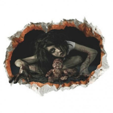 Halloween 3D Horror Ghost fali matricák, levehető fali matricák Lakberendezés: M E2Z8