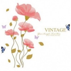 2X (természetes virágmatrica nagyméretű falimatrica tapétaborító Waterproo D1Q0