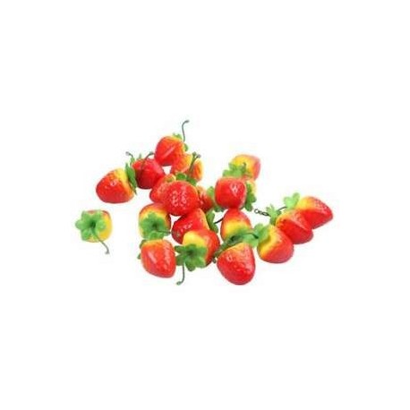 20 Mesterséges dísz vörös eper-hamis gyümölcs Y8E6