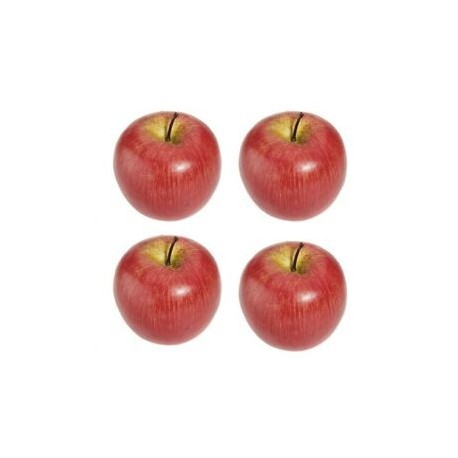 4 nagy művörös alma-dekoratív gyümölcs F6G1