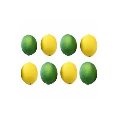 1X (8 darabos mesterséges hamis citrom, lime gyümölcs, váza-töltő otthoni konyha P V4E3