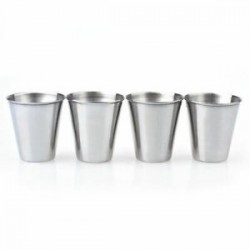 4 rozsdamentes acél csésze bögre kávét inni, teáscsésze Camping Hiki B5K4