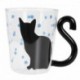 Kék - 1X (Aranyos kreatív macska Kitty üveg bögre csésze teáscsésze tejcsésze kávéscsésze G9Y4)