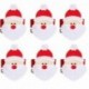 2X (8db-os karácsonyi szalvétagyűrűk szalvétatartó fél party bankett vacsoraasztal I3F9 december
