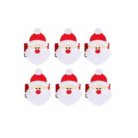 2X (8db-os karácsonyi szalvétagyűrűk szalvétatartó fél party bankett vacsoraasztal I3F9 december