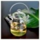 Elegáns üveg teáskanna fogantyú, hőálló, Oolong fekete tea 35 G9J7 virágzásához