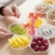 Kreatív snack-tál Öt rácsos családi gyümölcs desszert diólap tányér otthoni parti U3N0