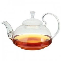 800ml tiszta üveg hőálló teáskanna / infúziós virág / zöld levél tea P O1L2