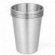 9X (5 darabos rozsdamentes acél bögre rozsdamentes acélból készült csésze egymásra rakható bögre 350ml X3Z3)