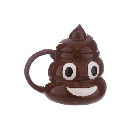 9X (Vicces Poop kerámia bögre rajzfilm mosoly Kávétej bögre Porcelán vízcsésze B2C9