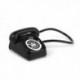Fekete - 1X (1:12 Dollhouse Miniatűr Régimódi Vintage telefontelefon G9G5)