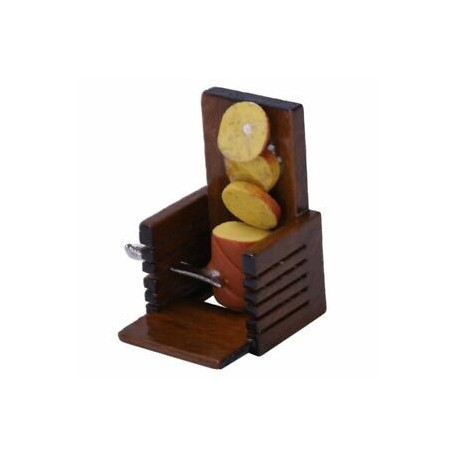 Dollhouse fa kenyér szeletelő Dollhouse skála 1:12 kenyér szelet reggeli X1U2