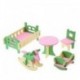 1 db / 5db Baba Fa Babaház bútorok Dolls House Miniatűr Gyerekjáték Q6U7