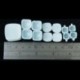 16 db Miniatűr Dollhouse Square étkészlet Porcelán teáskészlet Mu Q5K7 evőeszközök