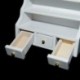 1/12 Dollhouse miniatűr bútor Fürdőszoba szekrény WC-szekrény fehér R4V4