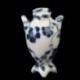 1/12 Babaház miniatűr kerámia porcelánváza kék szőlő -7 darab A6T5 T1W2