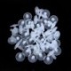 2X (50 darabos fehér játékbaba készítésű kézműves csuklók 20mmx20mm 20mmx5mm O4E7)