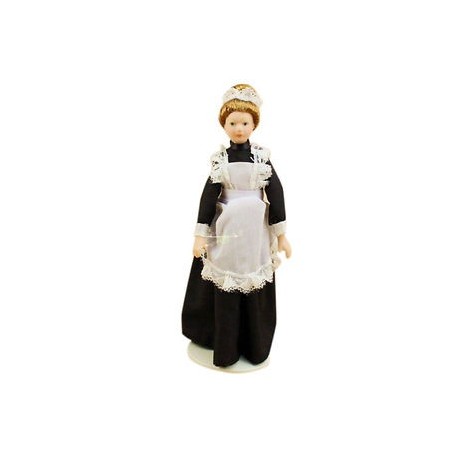 1:12 Dolls House Babaház Miniatűr Babakerámia Poseable Maid tartozék U2Q6