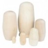 Orosz fészkelő baba 6set üres Matryoshka Matreshka fa Festék nélküli márka N9Z1