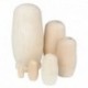 Orosz fészkelő baba 6set üres Matryoshka Matreshka fa Festék nélküli márka G6S4