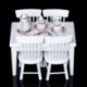 2X (15db Doll House miniatűr porcelán teáskészlet tál   csésze   tányér - színes Z5Q9