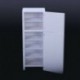 2X (1 db / 1: 12 Doll House Diy hűtőszekrény miniatűr Doll House fehér fa Re U4U4