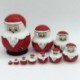 10 db orosz baba Mikulás fészkelő játék Matryoshka játék Gyerek ajándék M1W4