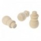 5X (10 db / készlet Befejezetlen Diy Wood Peg Doll Karácsony Hóember Torta Toppers De Z3P1