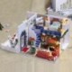 4X (IIECREATE bútor DIY DollHouse fa miniatűr babaházak FurnitureQ9F8