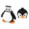 4 GB-os újdonság aranyos fekete, fehér baba pingvinnal, USB 2.0 flash meghajtó adatainak Mem P0W7
