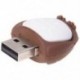 8 GB-os bagoly alakú USB 2.0 memóriakártya - barna M4X2