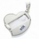 1X (ezüst 8 GB-os USB szív alakú kristályvaku készülék, alumíniumötvözetből, F4I7.)