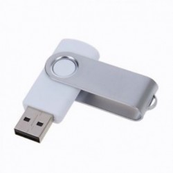 1X (64 GB-os USB 2.0 forgatható memóriakártya Flash Pen Drive tároló fehér N1O2)