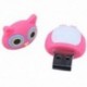 6X (8 GB-os USB 2.0 bagoly memóriakártya rózsa piros Z6D6)