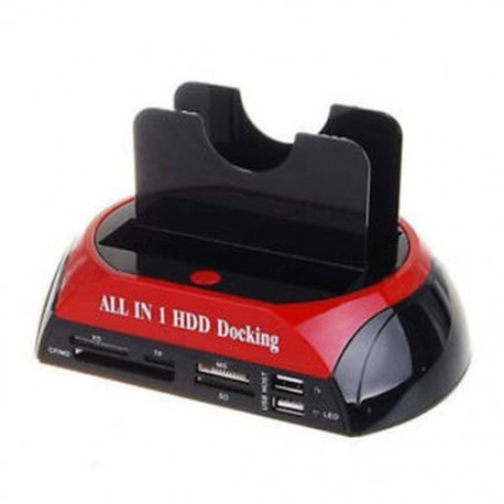 TCC-S862-DE USB 2.0A SATA IDE Kétágyas HDD merevlemez dokkoló állomás C X8W7-vel