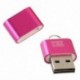 1X (Alumínium USB 2.0 hordozható memóriakártya-olvasó adapter Micro-SD kártya / M5N6 számára