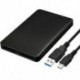 6X (2,5 hüvelykes kockás kialakítású USB3.1 SATA HDD tok ház HDD külső merevlemez X9B6