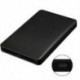 6X (2,5 hüvelykes kockás kialakítású USB3.1 SATA HDD tok ház HDD külső merevlemez X9B6