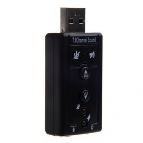 1X (7.1 csatornás USB külső hangkártya audio adapter O6A4)