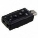 1X (7.1 csatornás USB külső hangkártya audio adapter O6A4)