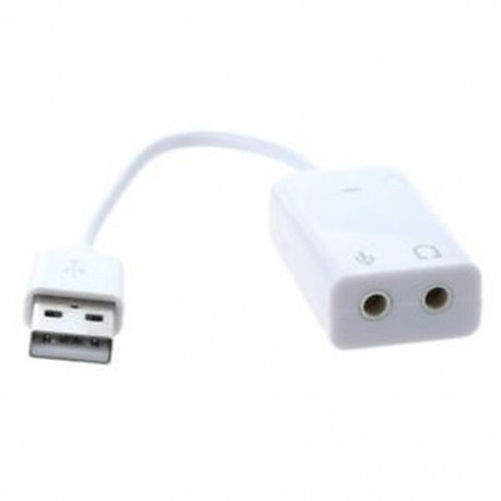 1X (USB 2.0 virtuális 2.1 csatornás audiohatás 7.1 T5X6 3D hangkártya adapter)