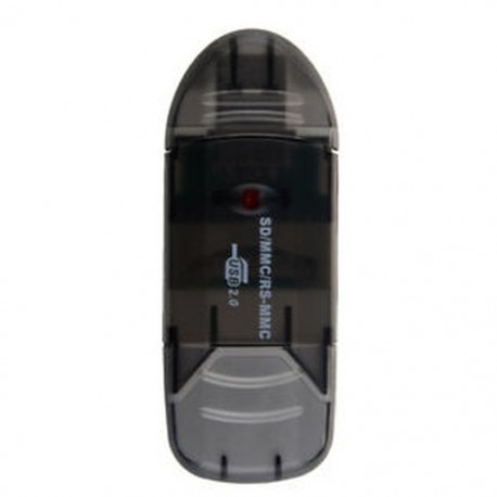 SD MiniSD MMC T-Flash kulcs USB 2.0 kártyaolvasó fekete O7D5 F8P0