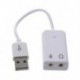 1x (3,5 mm-es mikrofon fülhallgató-csatlakozó USB 2.0 hangkártya hangszóró audio adaptert H2B0