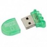1X (kreatív kisláb alakú memóriakártya-olvasó, hordozható, nagy sebességű USB 2. I5O7