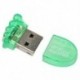 Kreatív kis láb alakú memóriakártya-olvasó, hordozható, nagy sebességű USB 2.0 G3W4