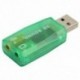 USB audio adapter, Külső adapter hangkártya hangszóró fejhallgatóval és M E5T6