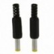 5,5 mm x 2,5 mm DC tápcsatlakozók Hordócsatlakozók fekete 6 darabos U7Q2