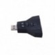 1X (Új virtuális 7.1 CH-csatornás USB 2.0 3D audiokártya adapter Mic Speak V6J5